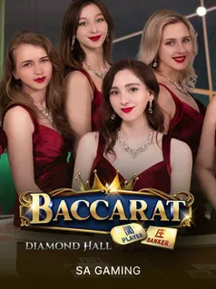 Mesa de Baccarat Diamond Hall no Ginga